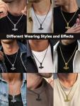 Men’s Viking Necklace with Valknut and Thor Hammer