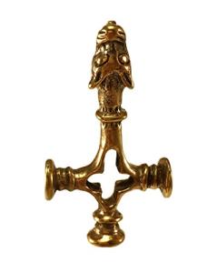 LynnAround Bronze Upside Down Cross Celtic Wolf Norse Viking Mjölnir Pendant for Necklace Thailand Jewelry