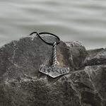 Handmade Thor's Hammer Mjolnir Necklace in Steel