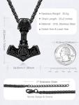 Thor's Hammer Pendant Necklace for Men