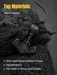 Thor's Hammer Pendant Necklace for Men