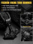 Thor's Hammer Pendant Necklace for Men