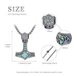 Thor’s Hammer Necklace in 925 Sterling Silver