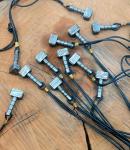 Damascus Steel Thor's Hammer Necklace for Men