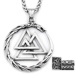 Odin Valknut Pendant Necklace - Viking Jewelry