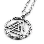 Odin Valknut Pendant Necklace - Viking Jewelry