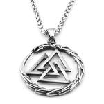 Odin Valknut Pendant Necklace - Viking Jewelry