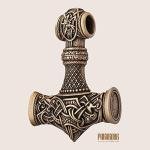 Extra Large Mjolnir Necklace - Thor's Hammer Pendant