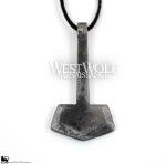 Thor's Hammer Pendant - Hand-Forged Iron Necklace