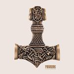 Extra Large Mjolnir Necklace - Thor's Hammer Pendant