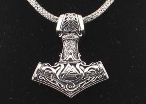 Sterling Silver Celtic Valknut Anchor Necklace