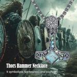 Thor’s Hammer Necklace in 925 Sterling Silver