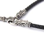Thor Hammer Pendant Necklace with Leather Chain