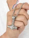 Men's Stainless Steel Viking Thor's Hammer Necklace