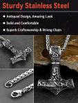 Thor's Hammer Necklace for Men - Viking Jewelry