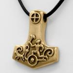 Bronze Thor Hammer Pendant Mjolnir Viking Talisman