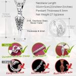 Odin's Gungnir Spear Head Necklace in Silver