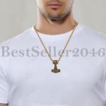 Men's Viking Thor's Hammer Mjolnir Pendant Necklace
