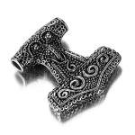 Men's Viking Thor Mjolnir Hammer Pendant Necklace