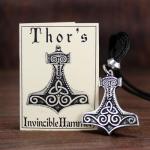 Pewter Mjolnir Pendant Necklace - Thor's Hammer