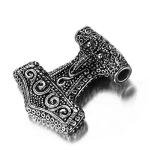 Men's Viking Thor Mjolnir Hammer Pendant Necklace