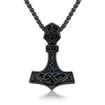 Men's Thor's Hammer Necklace in Sterling Silver
