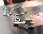 Sterling Silver Thor's Hammer Necklace for Men