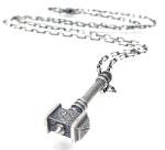 Sterling Silver Thor's Hammer Necklace for Men