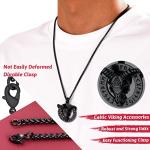 Valknut Necklace with Baphomet Pendant for Men