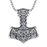 925 Silver Thor's Hammer Necklace for Men