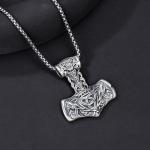 925 Silver Thor's Hammer Necklace for Men