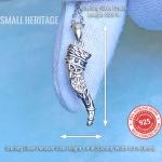 Viking Horn Necklace with Valknut and Vegvisir Pendant