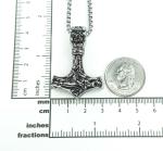 Thor's Hammer Necklace with Stainless Steel Chain