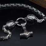 Viking Thor's Hammer Necklace with Mjolnir Pendant