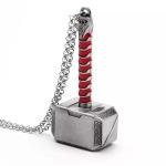 Silver Thor's Hammer Mjölnir Pendant Necklace