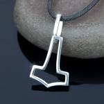 Thors Hammer Mjolnir Necklace in Sterling Silver