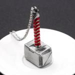 Silver Thor's Hammer Mjölnir Pendant Necklace