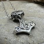 Petite Thor's Hammer Necklace in 925 Silver