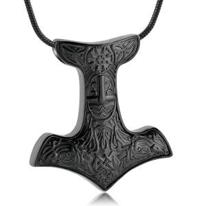 Vintage Norse Mjolnir Pendant Necklace for Men