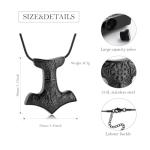 Vintage Norse Mjolnir Pendant Necklace for Men