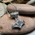 Petite Thor's Hammer Necklace in 925 Silver