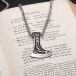Viking Axe Wolf Raven Valknut Pendant Necklace
