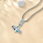 Sterling Silver Tree of Life Viking Necklace