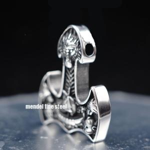 Viking Valknut Ship Pendant Necklace for Men