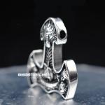 Viking Valknut Ship Pendant Necklace for Men