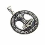 Men's 925 Silver Viking Thor's Hammer Pendant