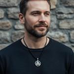 Valknut Viking Necklace - Sterling Silver Pendant