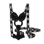 Thor's Hammer Necklace with Vegvisir and Valknut