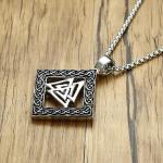 Valknut Odin's Symbol Pendant Necklace 24