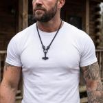 Viking Wolf Necklace with Thor’s Hammer Pendant